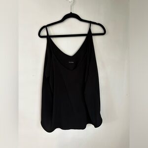 Black tank blouse boho XXL
